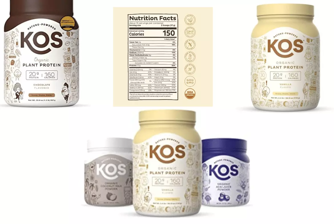 KOS Organic Plant Protein (Chocolate Flavor) Nutrition Facts, Ingredients, Flavor, and Price
