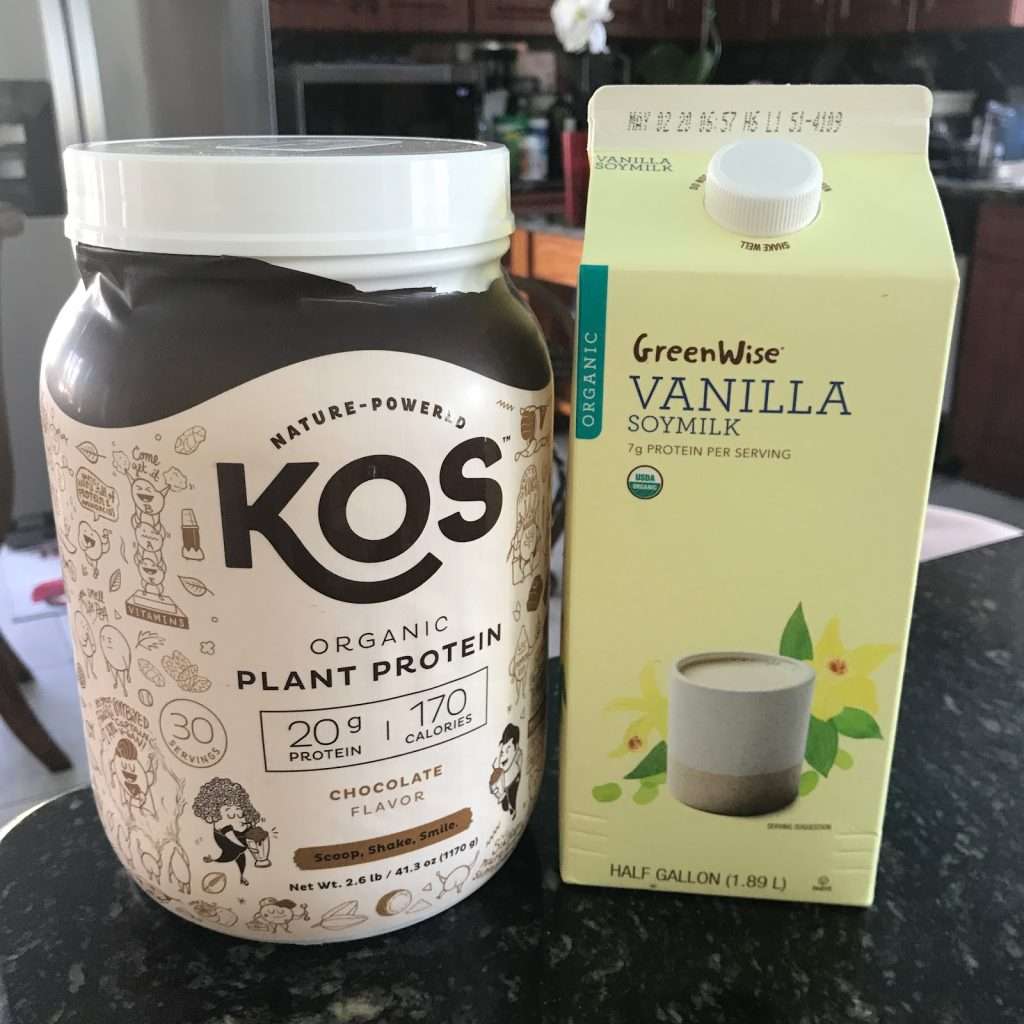 kos plant protein and soy milk