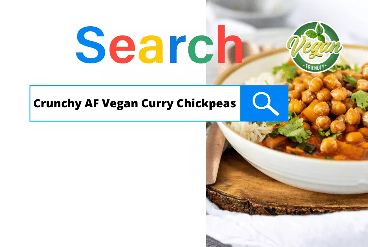 Crunchy AF Vegan Curry Chickpeas