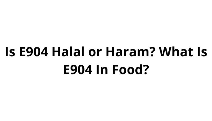 Is E904 Halal or Haram What Is E904 In Food