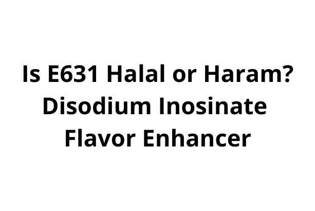 Is E631 Halal or Haram Disodium Inosinate Flavor Enhancer