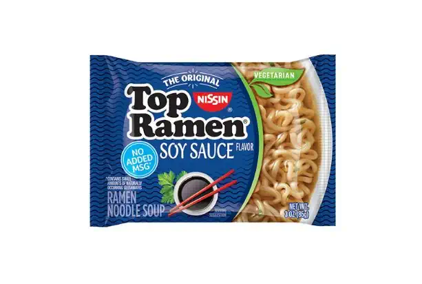 Is Nissin Top Ramen Soy Sauce Flavor Vegan