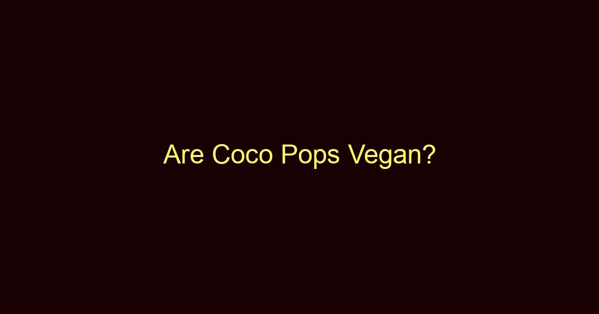 are coco pops vegan 6238