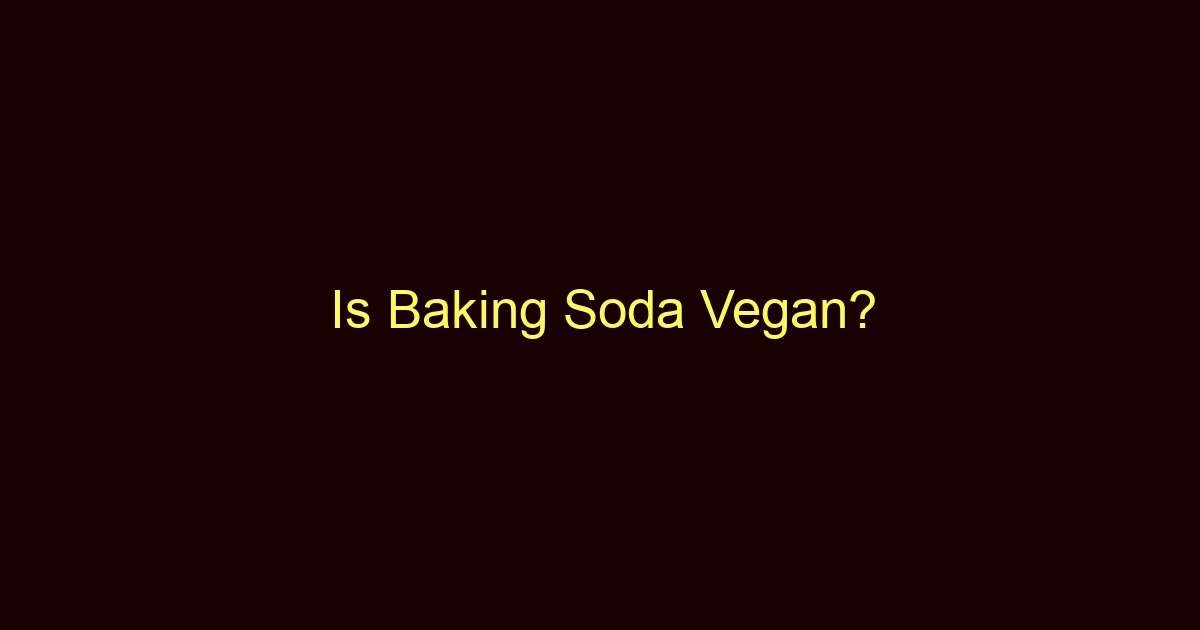 is baking soda vegan 8852 1