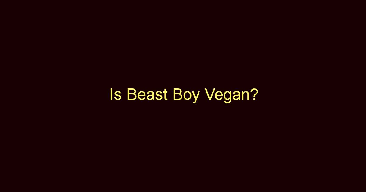 is beast boy vegan 11371