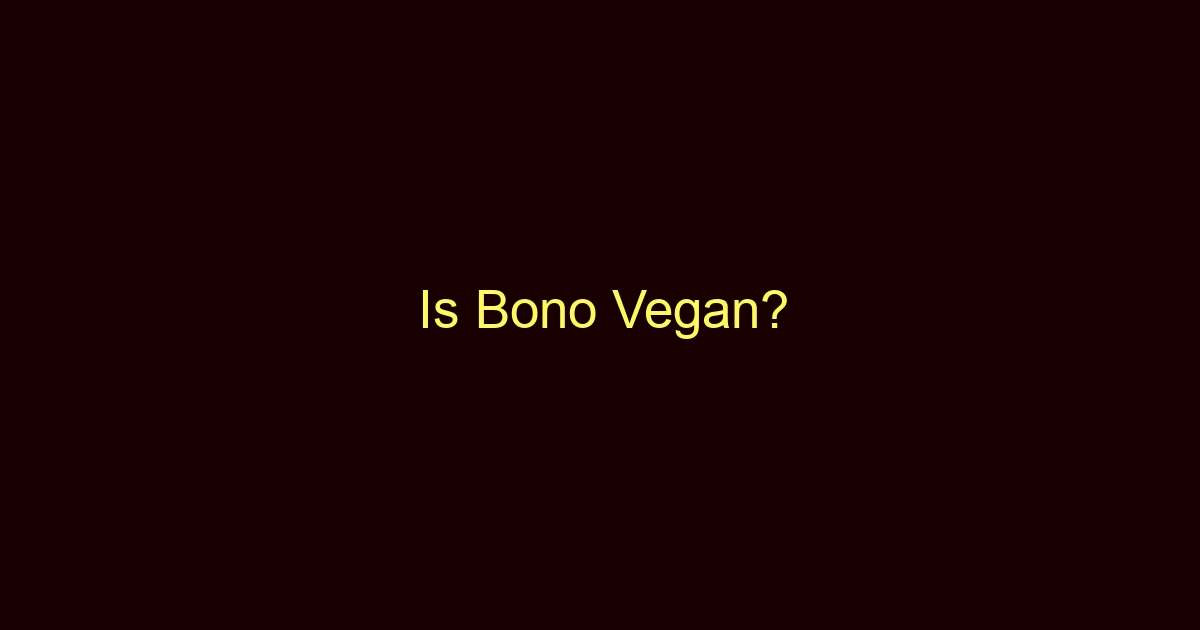 is bono vegan 11126