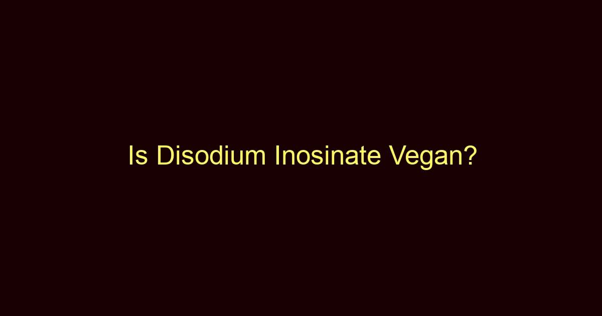 is disodium inosinate vegan 9176