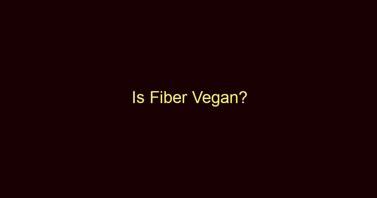 is fiber vegan 9204