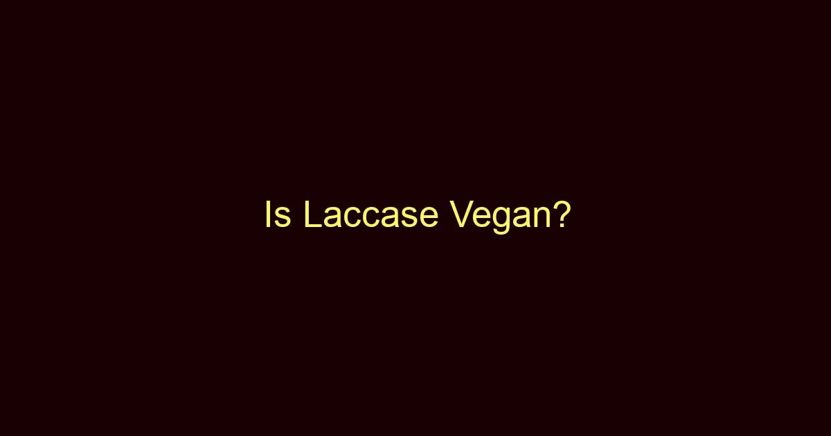 is laccase vegan 9419
