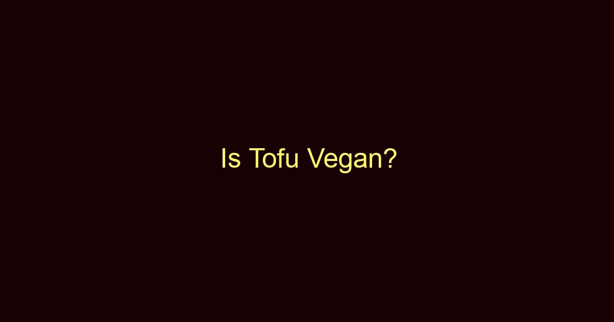 is tofu vegan 9893