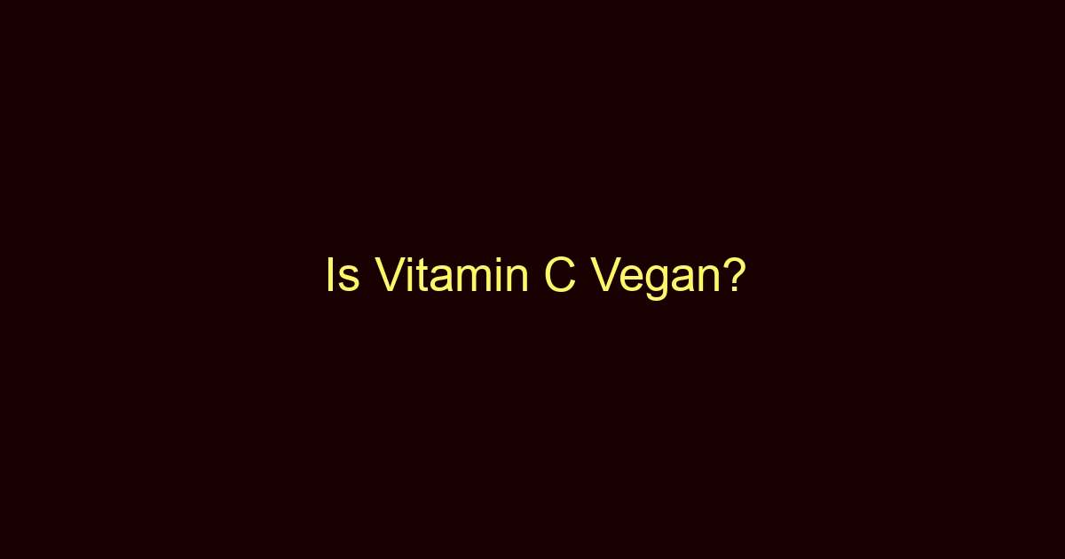 is vitamin c vegan 9903