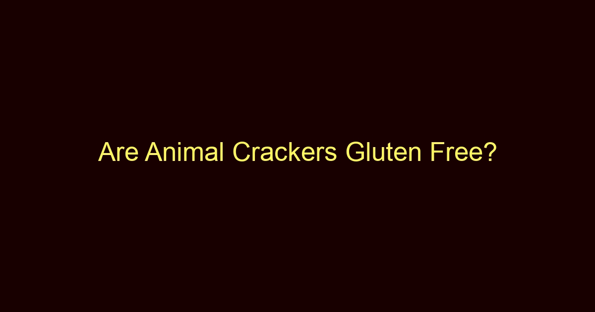 are animal crackers gluten free 11850