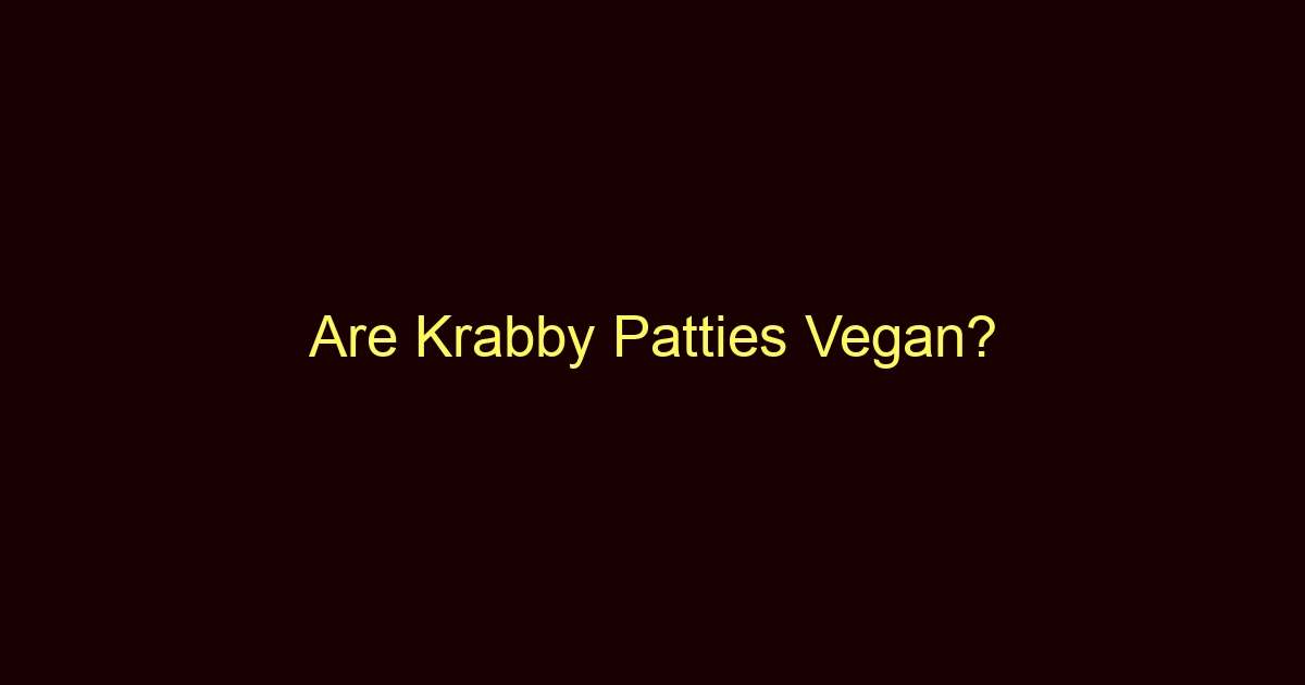 are krabby patties vegan 12158