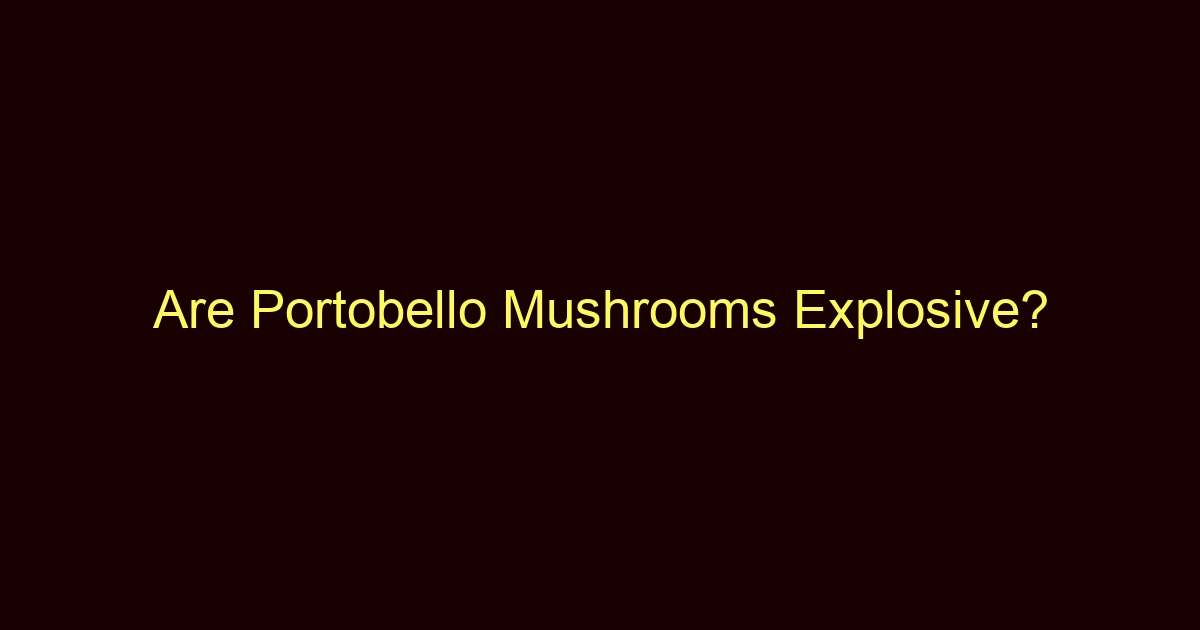 are portobello mushrooms