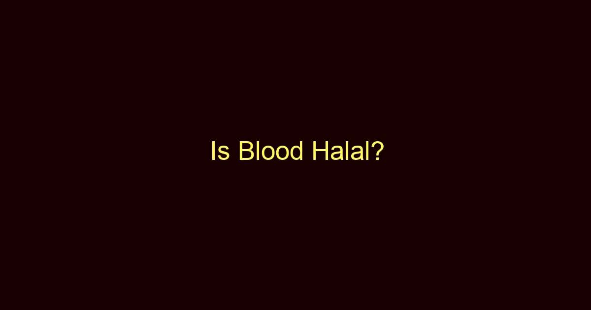 is blood halal 11928