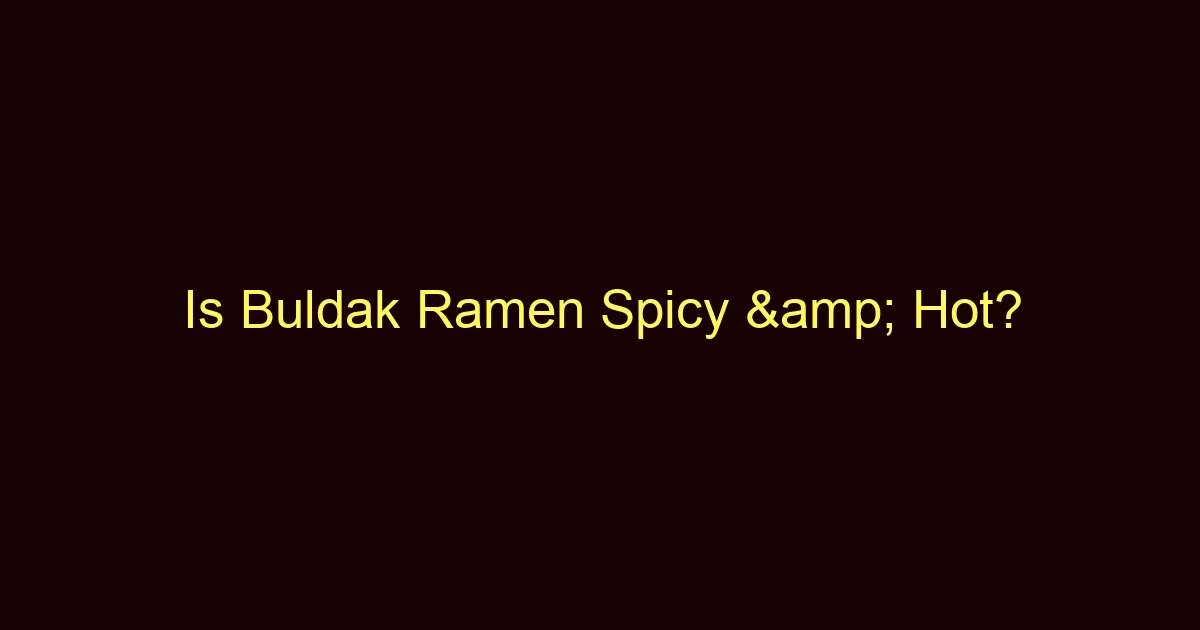 is buldak ramen spicy hot 11683