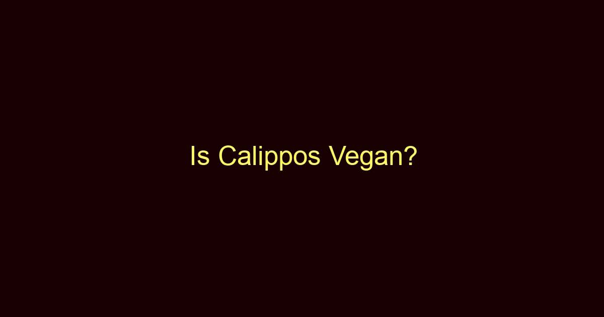 is calippos vegan 12847