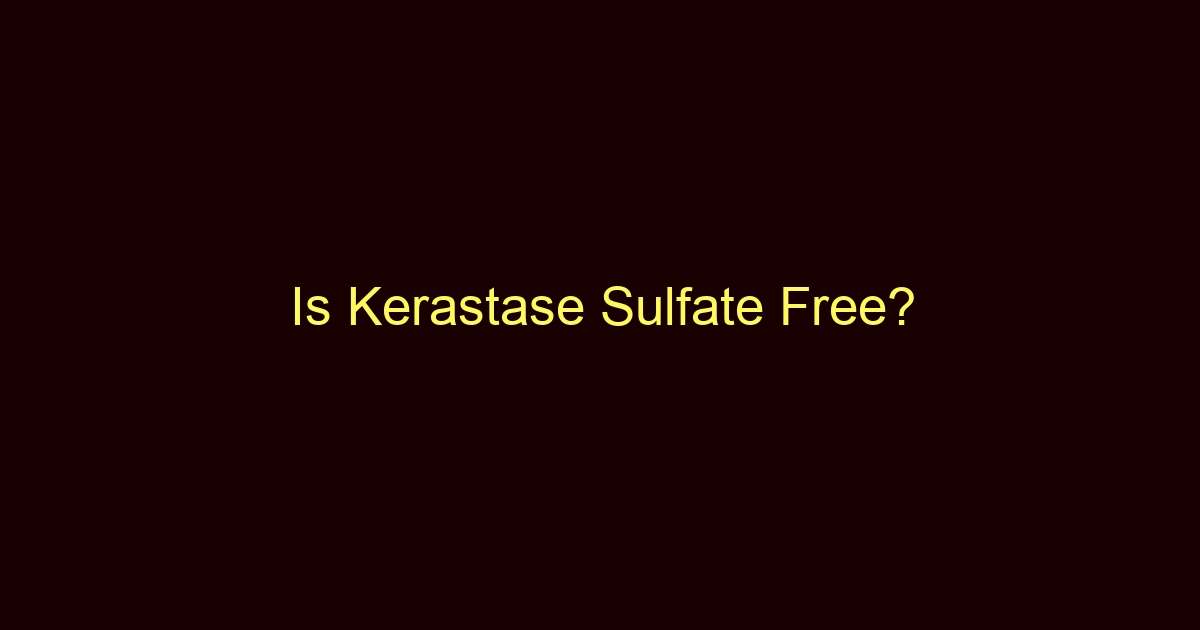 is kerastase sulfate free 12696