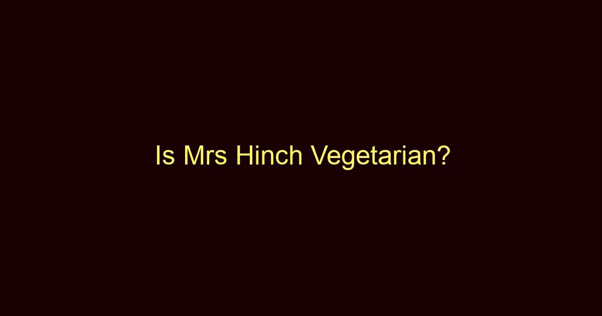 is mrs hinch vegetarian 12754