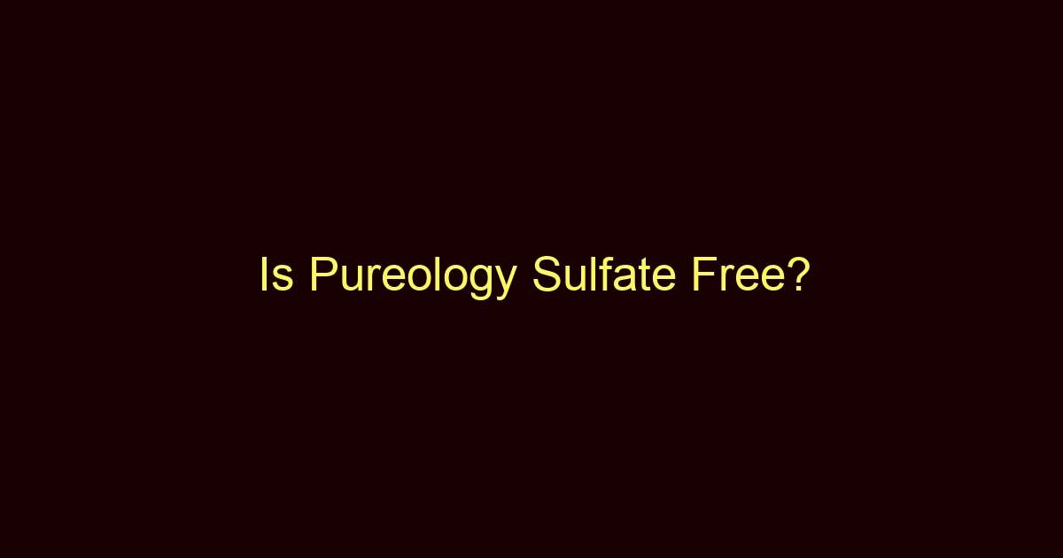 is pureology sulfate free 12710