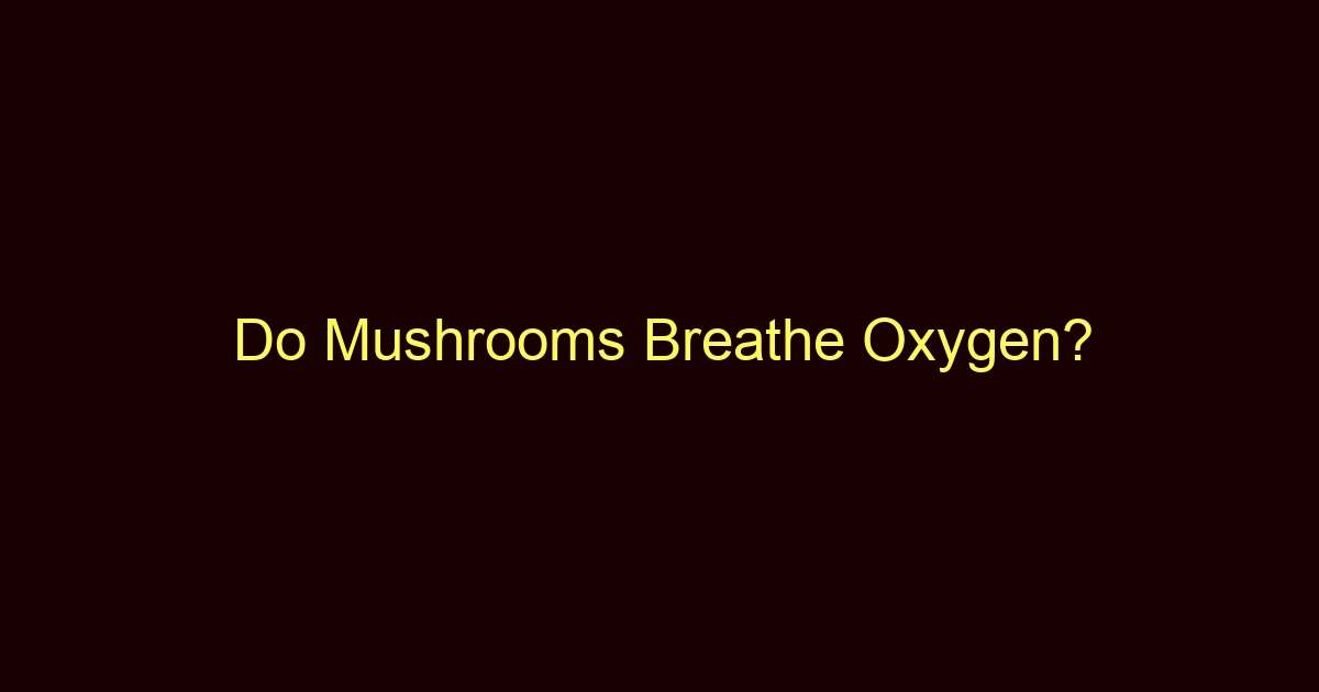 do mushrooms breathe