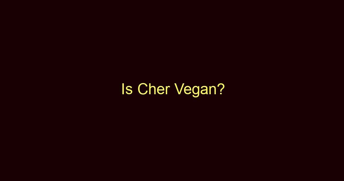 is cher vegan 13803